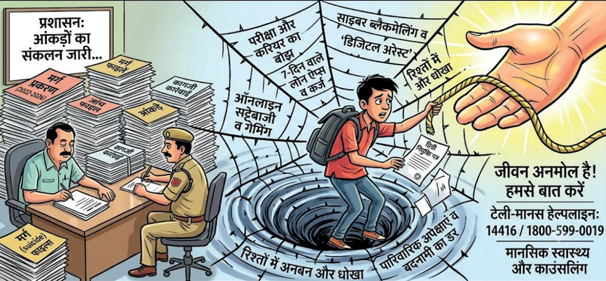नीमच में युवाओं का बढ़ता मानसिक तनाव चिंता का विषय, पढ़ाई से लेकर साइबर दबाव तक कई चुनौतियां
