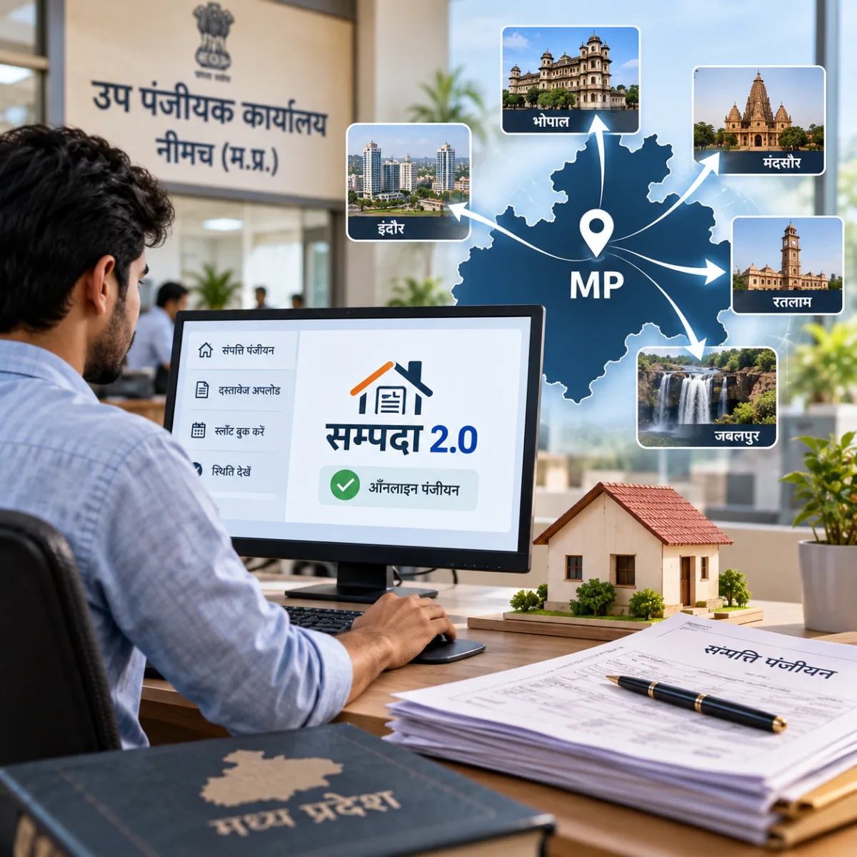 नीमच में बैठे-बैठे पूरे MP में रजिस्ट्री की सुविधा, क्षेत्रीय सीमा खत्म होने से संपत्ति खरीदारों को राहत