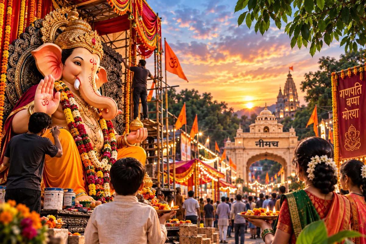 नीमच में गणेशोत्सव और तीज की धूम, 14 सितंबर को विराजेंगे बप्पा; 12 दिन तक चलेगा उत्सव