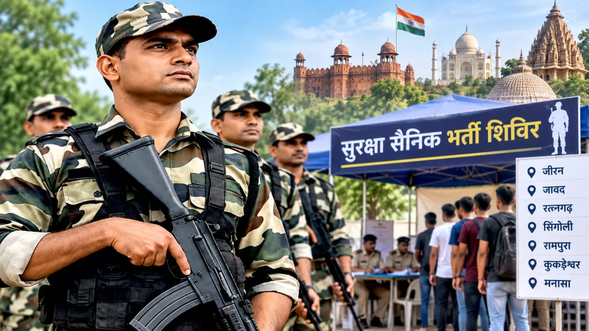 नीमच जिले के 7 थानों में सुरक्षा सैनिक भर्ती शिविर, 10 से 16 सितंबर तक आयोजन