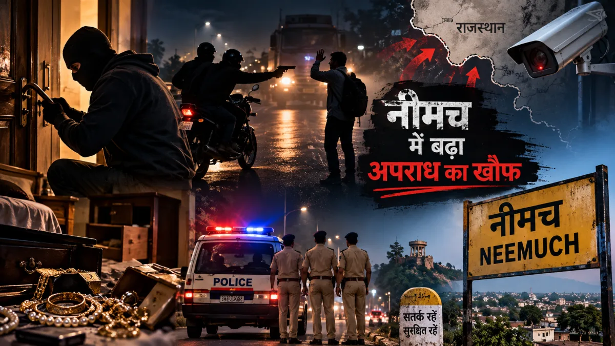नीमच में बढ़ा चोरी-लूट का खौफ, 5 साल में 2,868 वारदातों का दावा