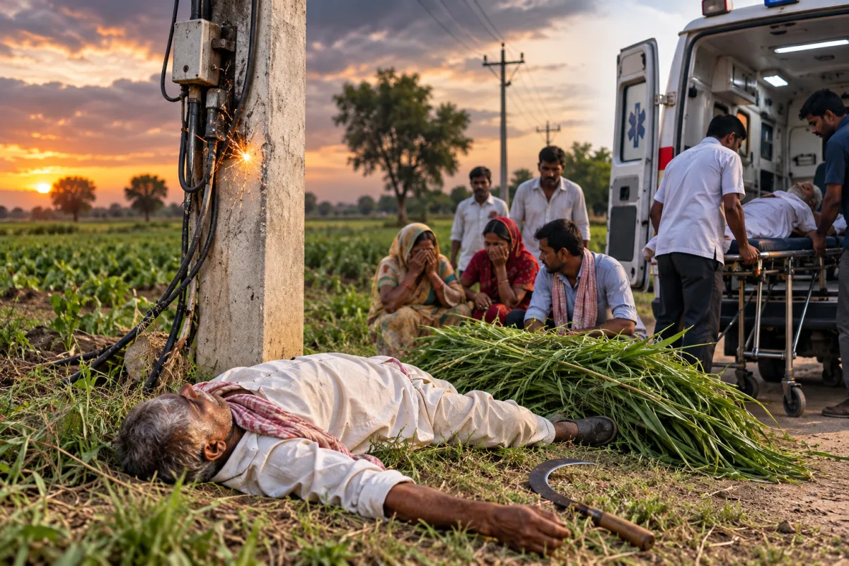 निपानिया विरान में घास काटने गए वृद्ध की करंट लगने से मौत, बेटे ने मांगी आर्थिक सहायता