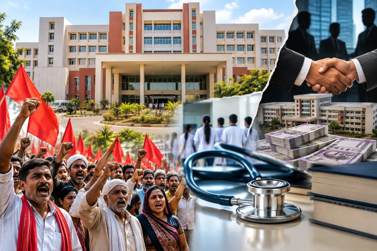 नीमच मेडिकल कॉलेज को PPP मोड पर संचालित करने की प्रक्रिया से विरोध, मजदूर-किसान संगठनों ने सौंपा ज्ञापन