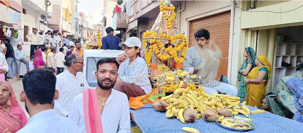 डोल ग्यारस पर आकर्षक बेवाण में निकले भगवान, अखाड़ों के करतबों ने मोहा मन