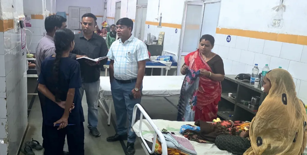 नीमच जिला अस्पताल का निरीक्षण: फिजियोथैरेपी सेंटर बंद मिला, सफाई और चिकित्सा व्यवस्थाओं में सुधार के निर्देश