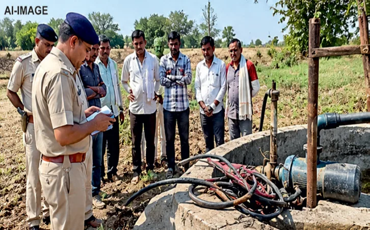 चीता खेड़ा में छह किसानों के खेतों से मोटर केबल चोरी, बार-बार की वारदातों से किसान परेशान