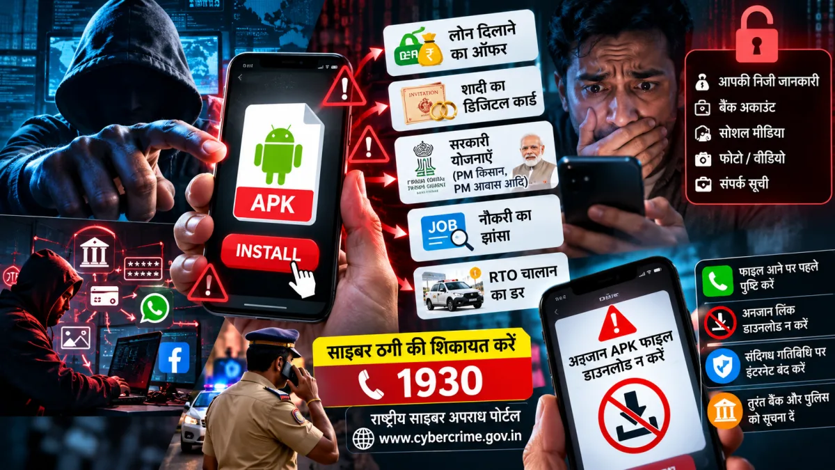 जावद में APK फाइल से साइबर ठगी का खतरा, दो मामले आए सामने