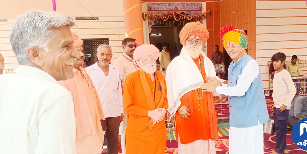 आसन दरियानाथ सिद्ध पीठ मठ में नवचंडी महायज्ञ की पूर्णाहुति, विधायक सखलेचा ने किए मां हिंगलाज के दर्शन