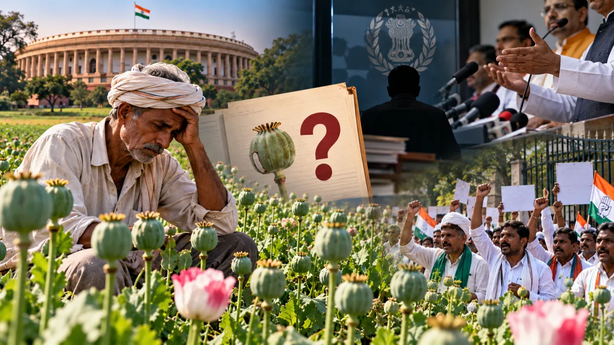 अफीम नीति में देरी से किसान परेशान, नारकोटिक्स विभाग की चुप्पी से अफवाहों का बाजार गर्म