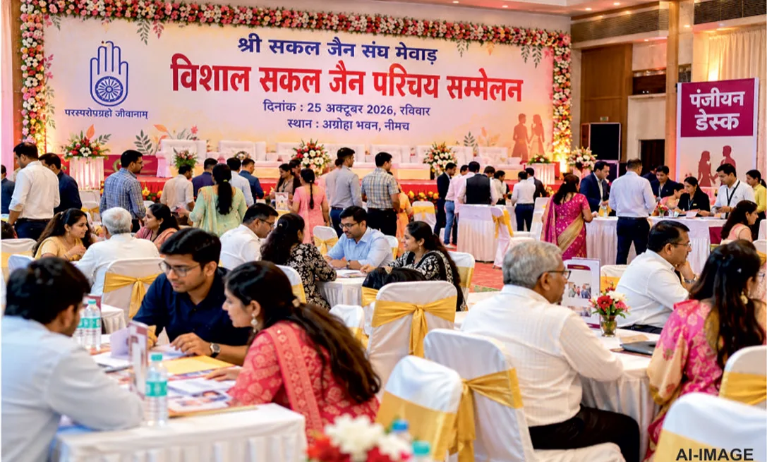 नीमच में आज विशाल सकल जैन परिचय सम्मेलन: अग्रोहा भवन में मिलेगा विवाह योग्य युवक-युवतियों को परिचय का अवसर