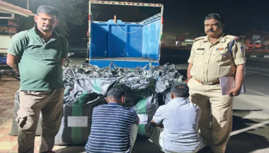 नीमच में 7 क्विंटल अवैध डोडाचूरा जब्त, दो सगे भाई गिरफ्तार: 40 लाख रुपये की सामग्री जब्त